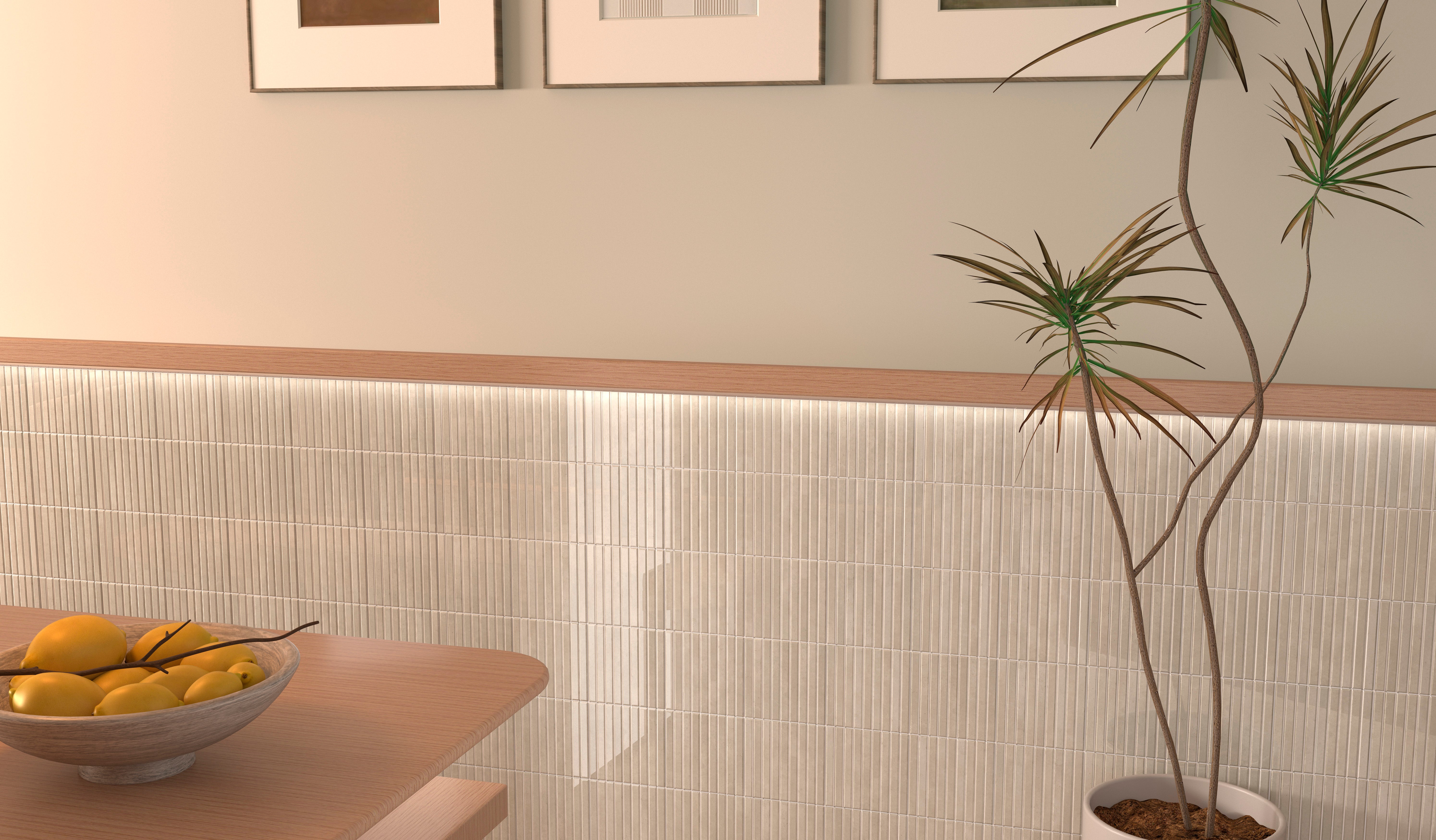 Align 6x6 Beige Gloss Porcelain Tile