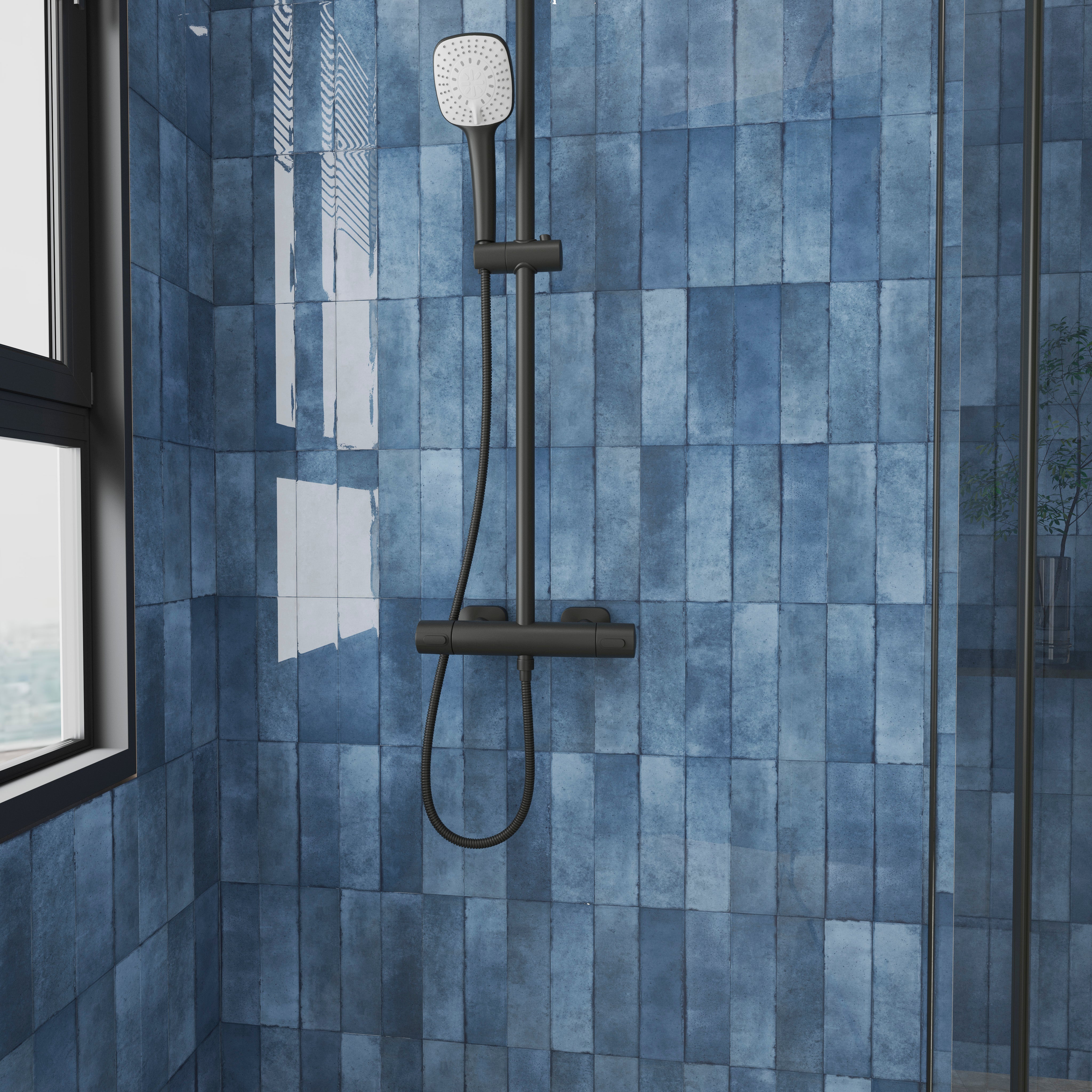 Align 2.5x9 Blue Gloss Porcelain Tile