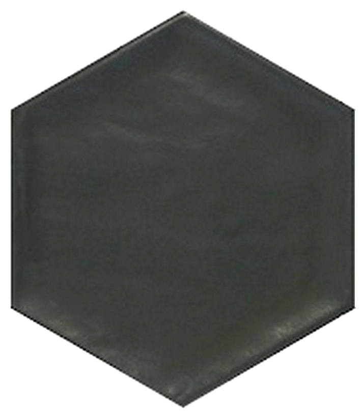 Bonita 5x6 Black Hexagon Porcelain Tile