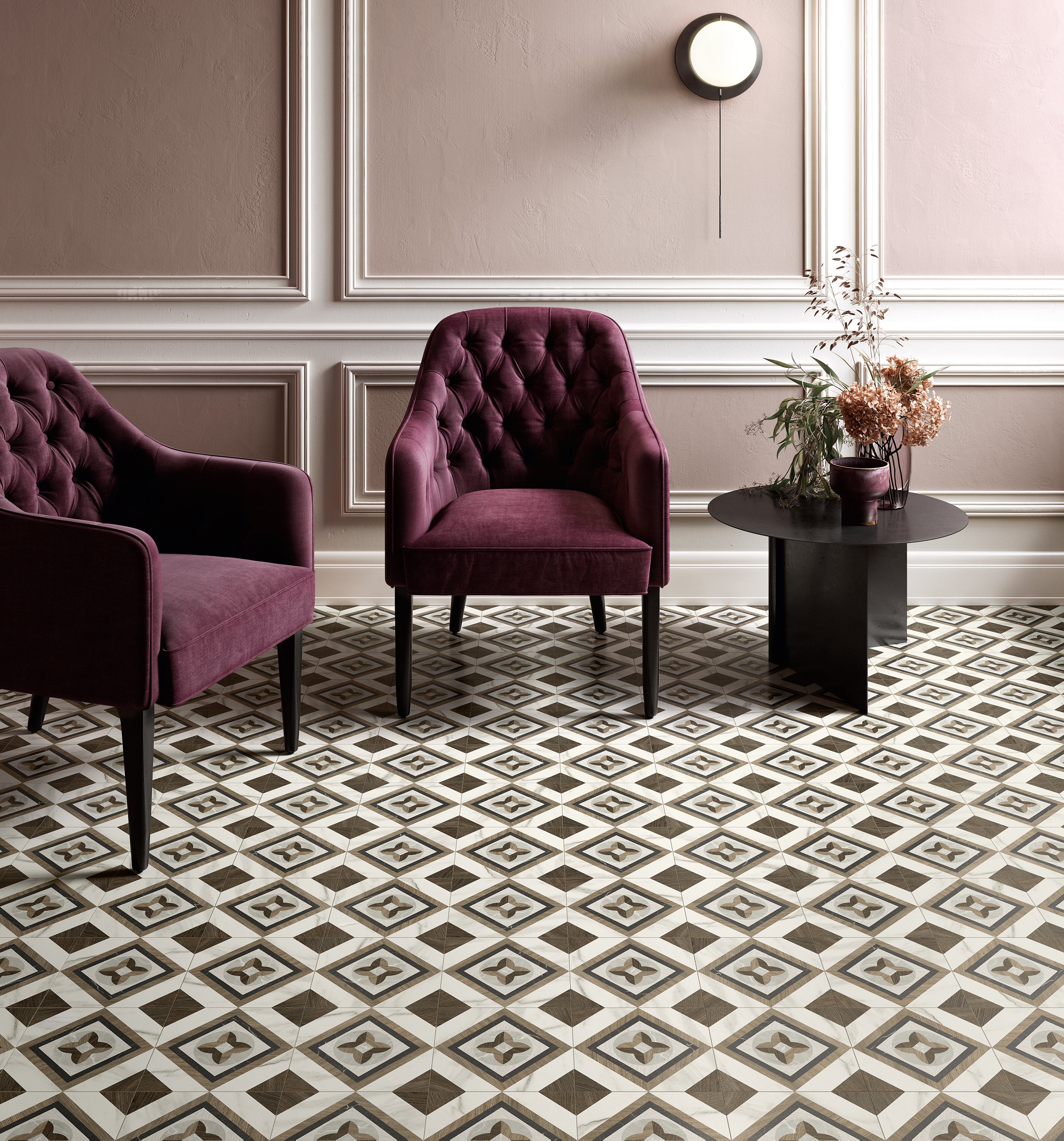 Stately 8x8 Glam #2 Porcelain Tile