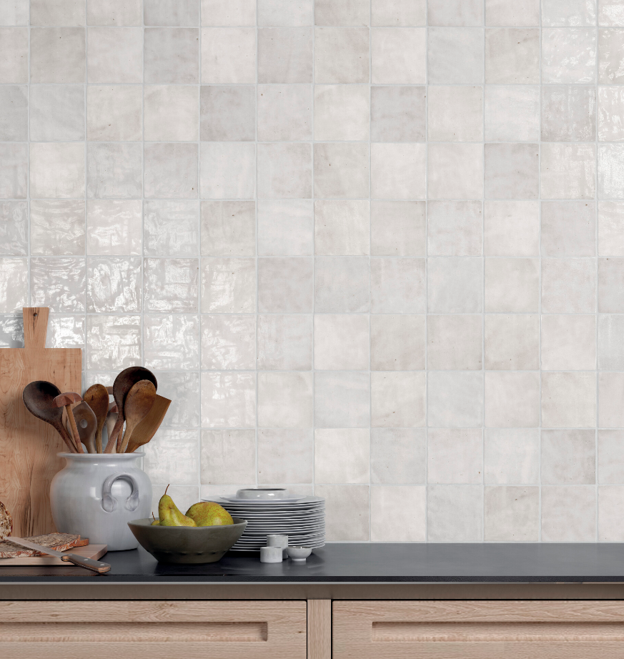 Mirada 4x4 White Gloss Tile