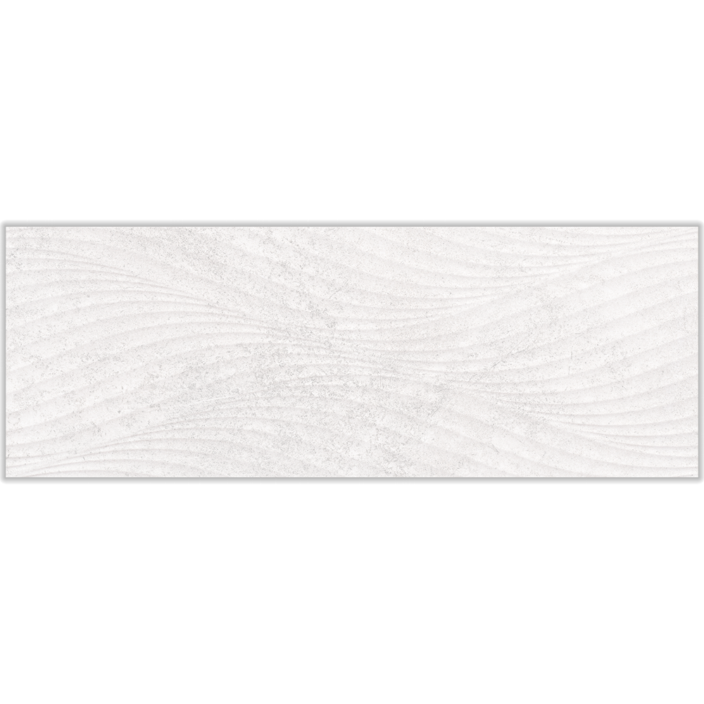 Natural Stone 13x36 White Deco Matte Ceramic Tile