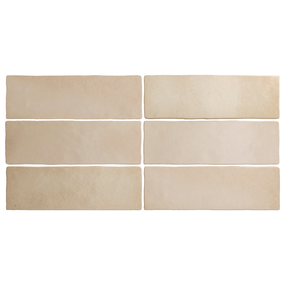 Patina 2.5x8 Sand Beige Matte Ceramic Tile