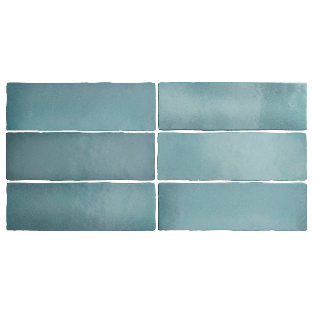 Patina 2.5x8 Turquoise Matte Ceramic Tile