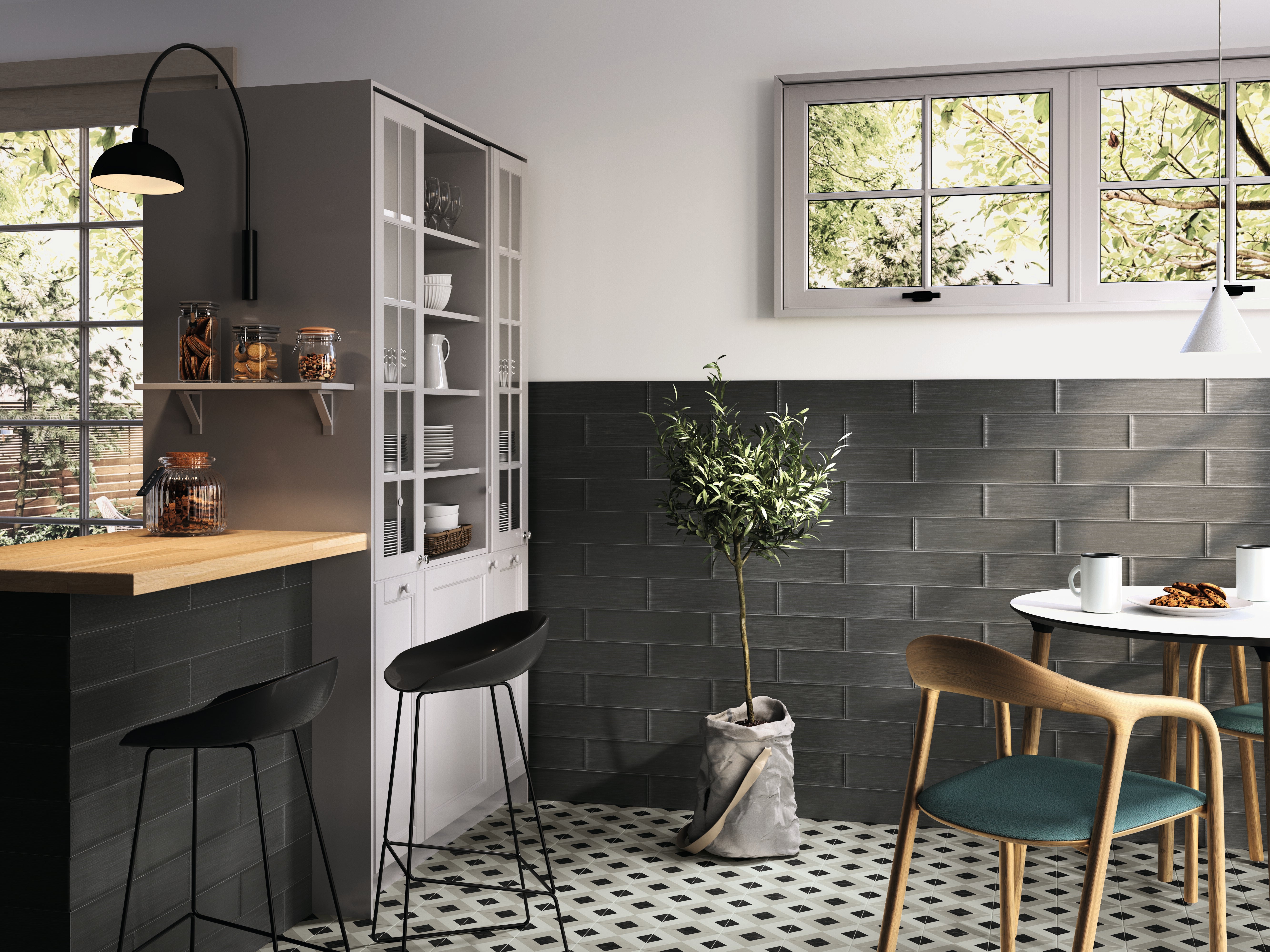 Reef 4x16 Night Black Matte Ceramic Tile