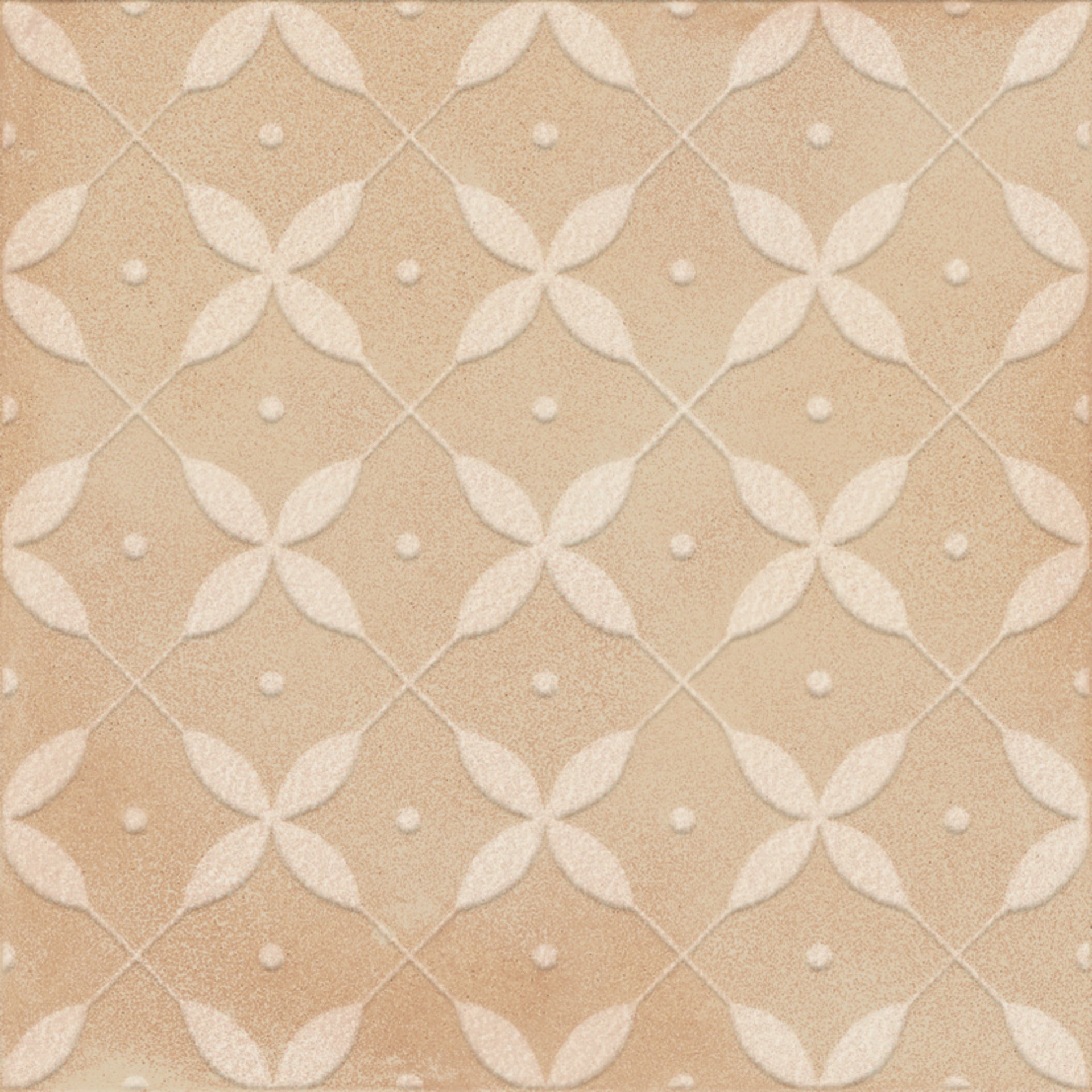 Siena 8x8 Sugar Deco Biscotti Matte Porcelain Tile