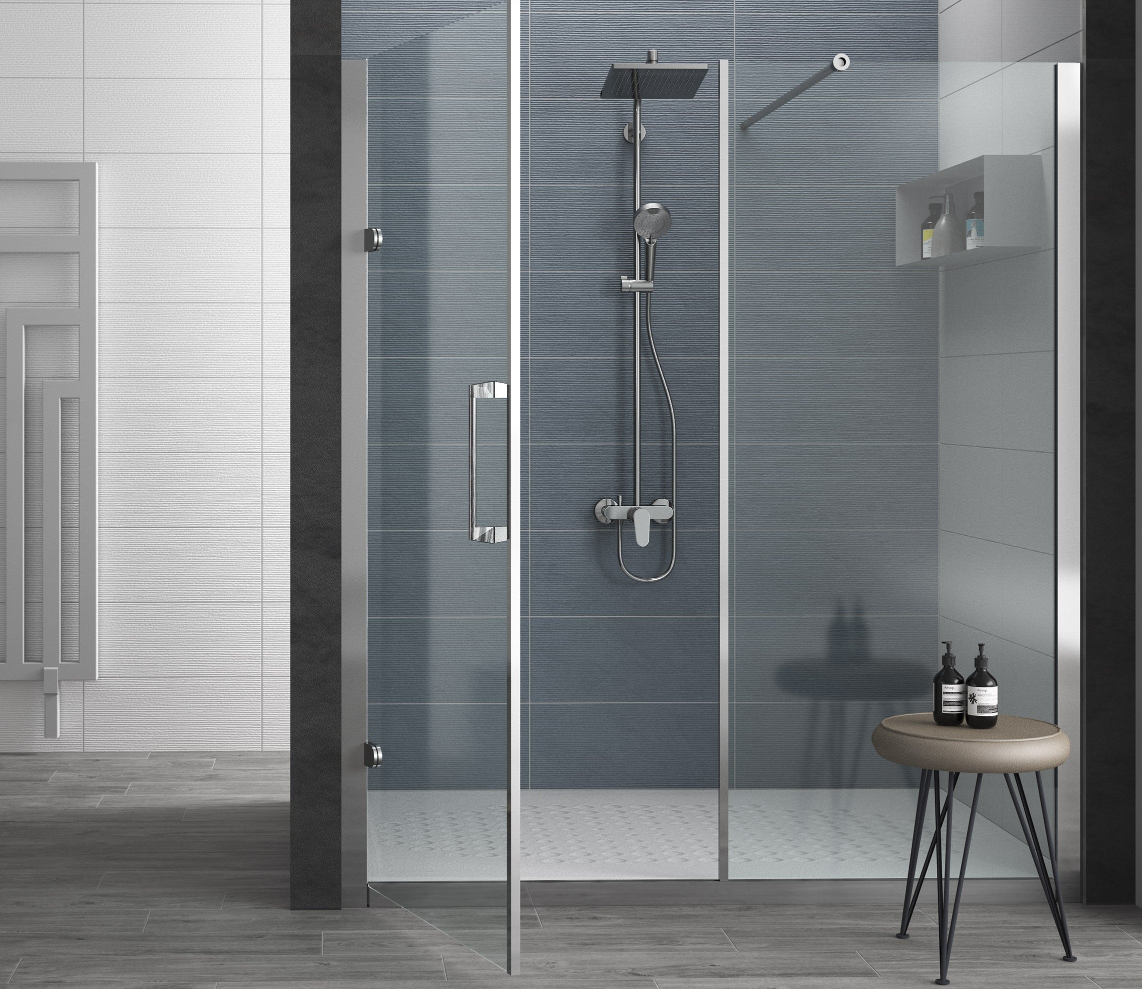 Tropicana 10x24 Neve White Trame Matte Tile