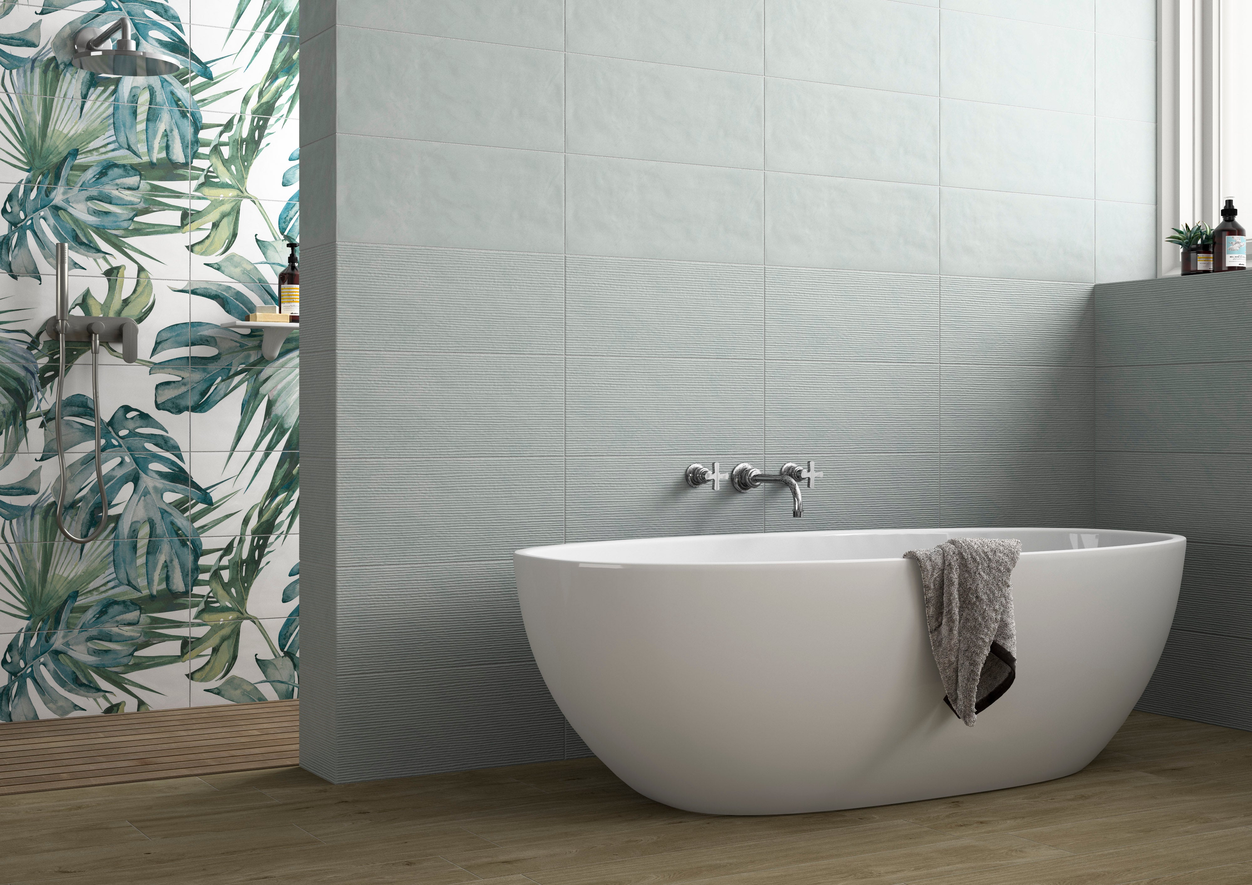 Tropicana 10x24 Oliva Green Trame Matte Tile