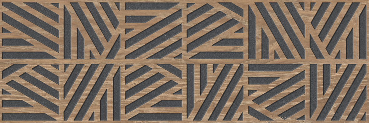 Cane 12x36 Dark Brown Wall Tile