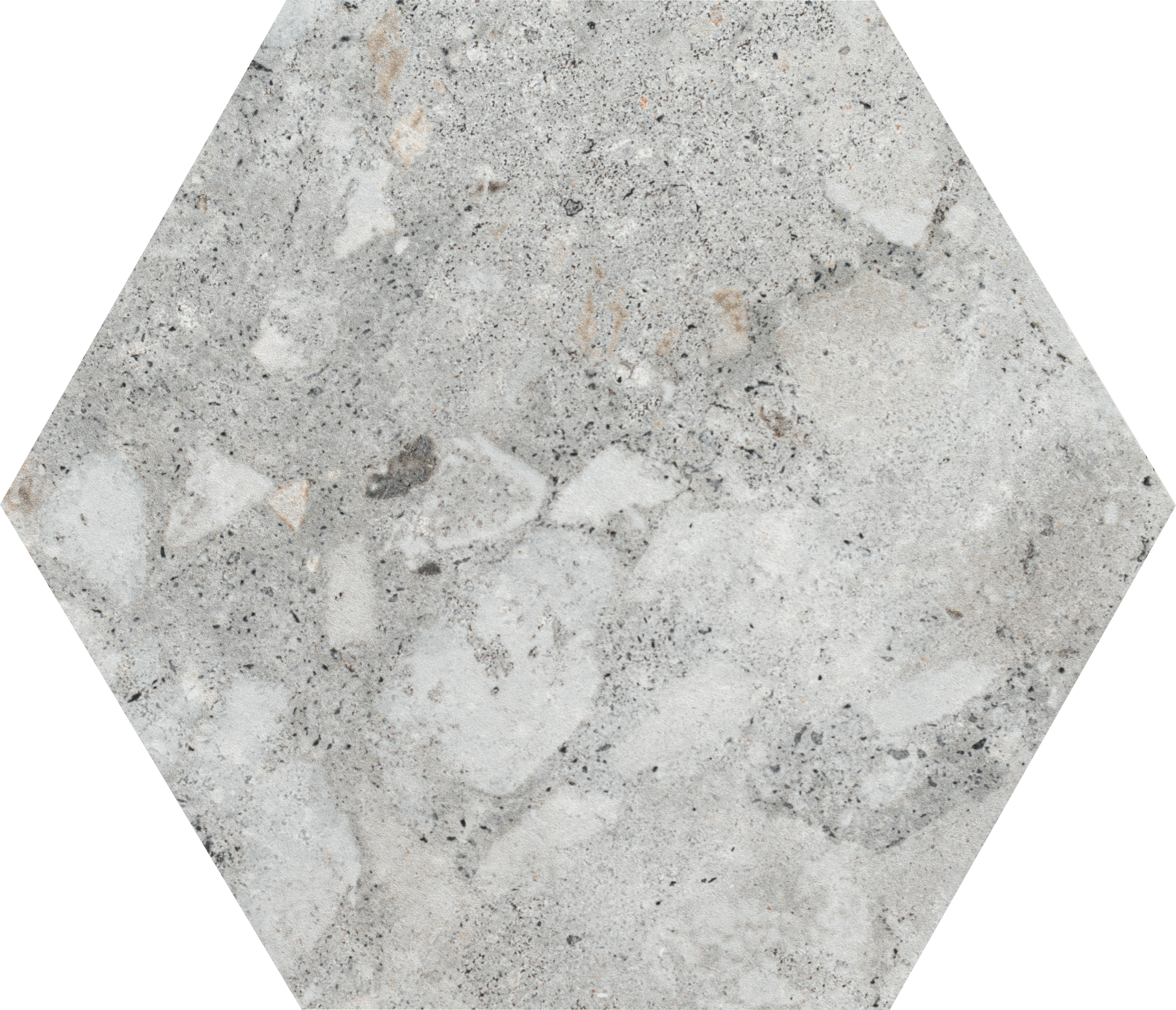 Cemrock 8.5x10 Hexagon White Matte Porcelain Tile