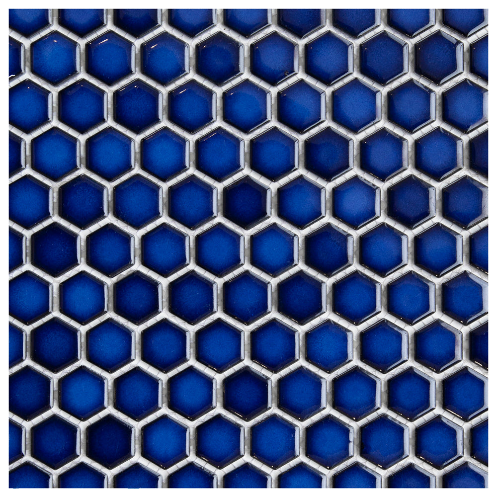 Makai Hexagon Twilight Gloss Mosaic Tile