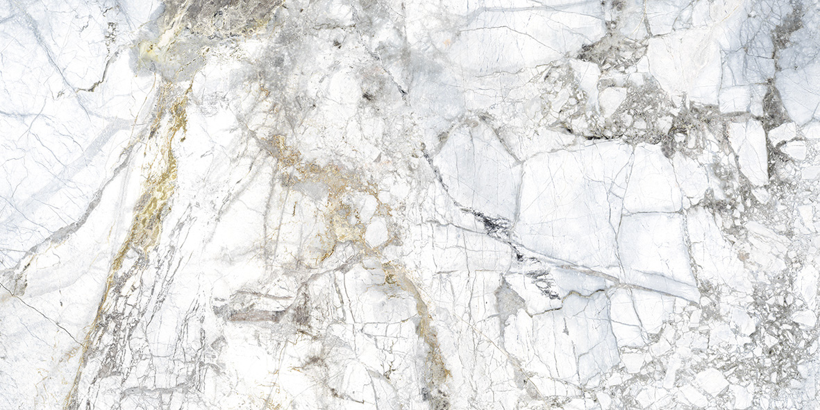 Infinity 24X48 White Polished Marble Look Porcelain Tile - Sample