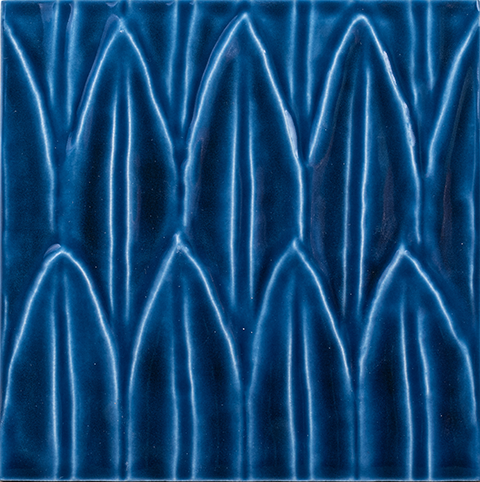 Malibu 6x6 Blue Zuma Glossy Deco Porcelain Tile