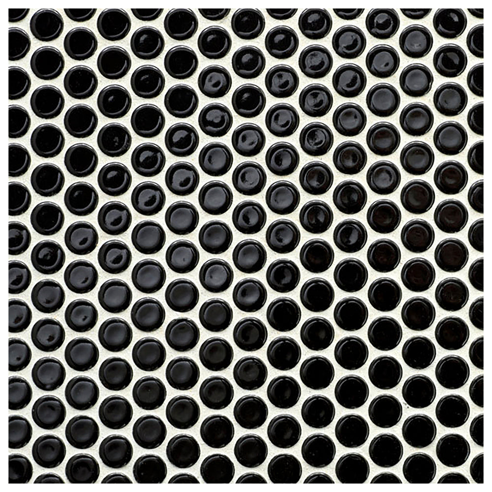 Makai Pennyround Black Gloss Mosaic