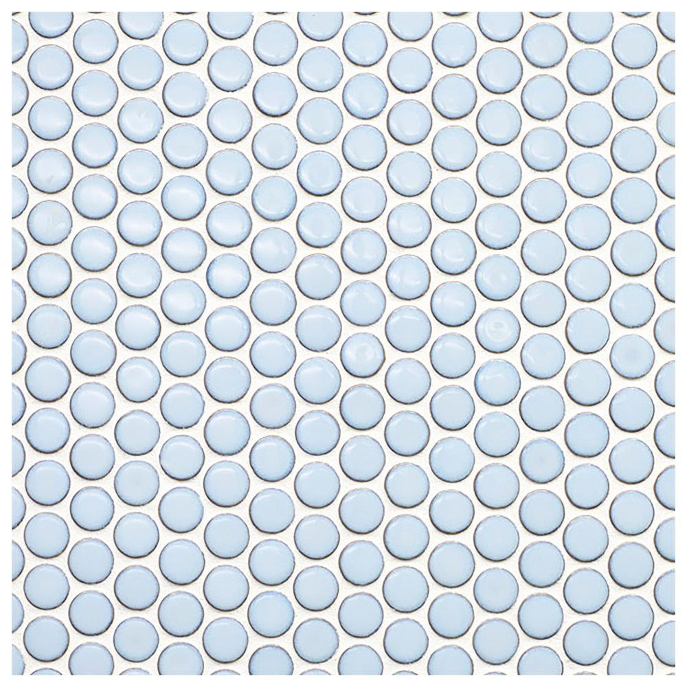 Makai Pennyround Cumulus Gloss Mosaic Tile