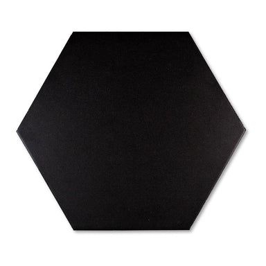 SOLID HEX 8X9 HEXAGON BLACK