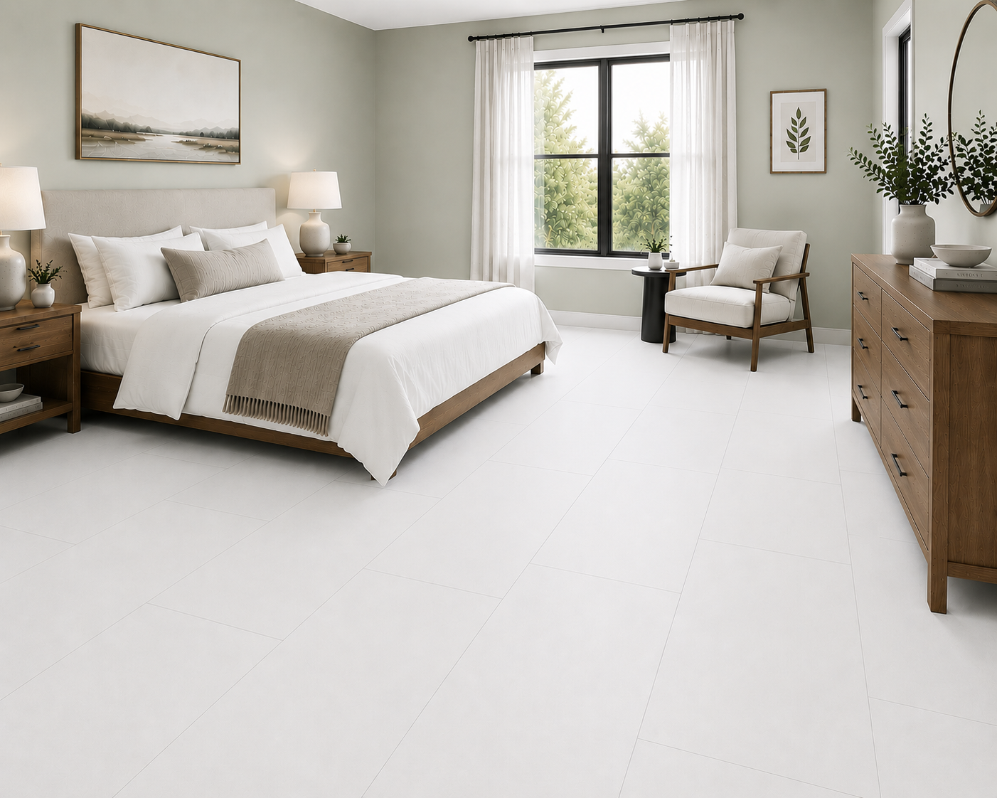Avalanche 24x48 White Matte Porcelain Tile