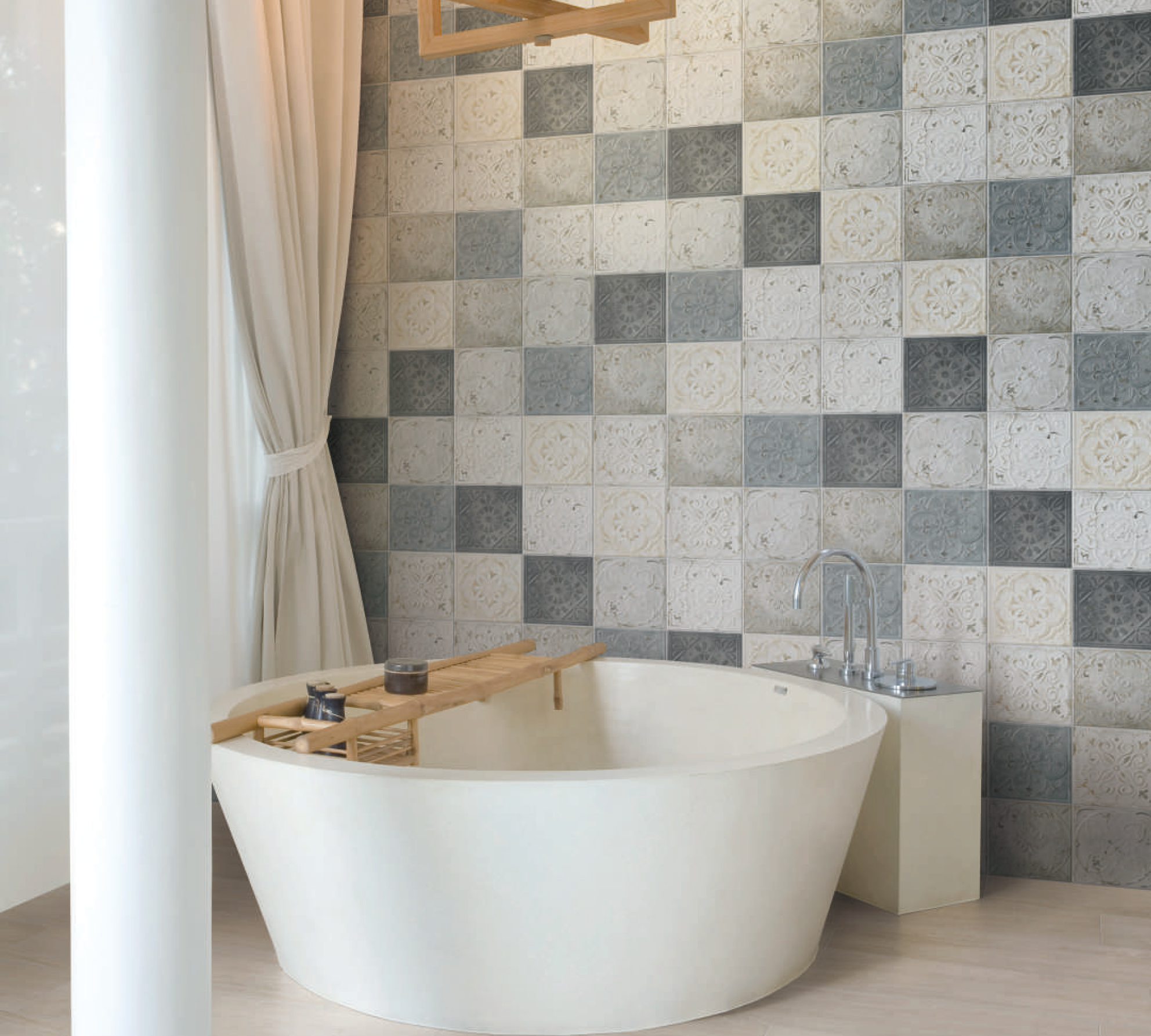 Antiquity 8x8 Mix Embossed Pattern Tile - SAMPLES