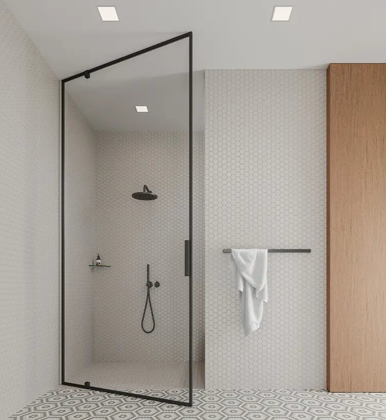 Bistro 2" Hex Greige Matte Porcelain Mosaic Tile