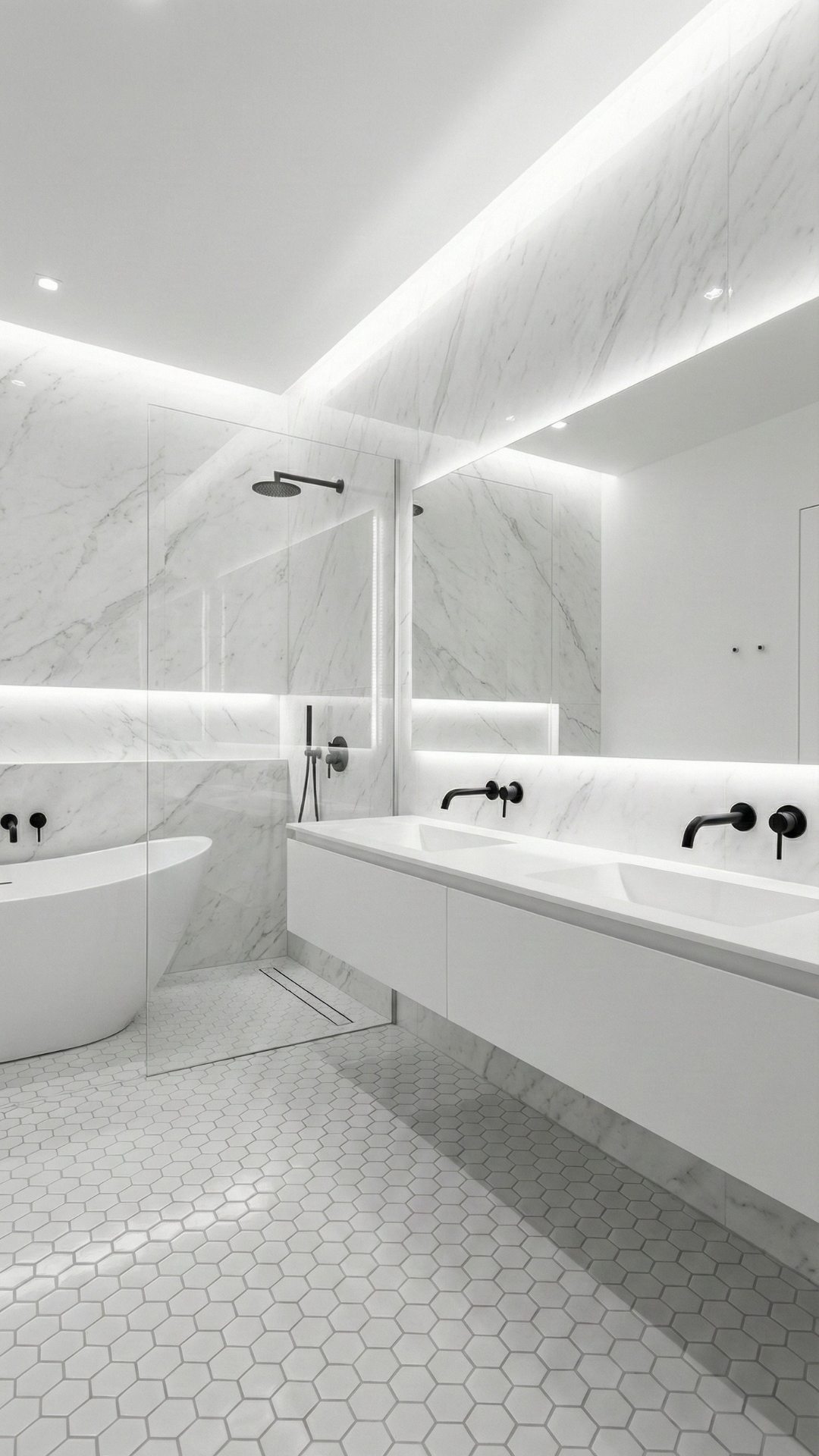 Bistro 2" Hex Pearl Matte Porcelain Mosaic Tile