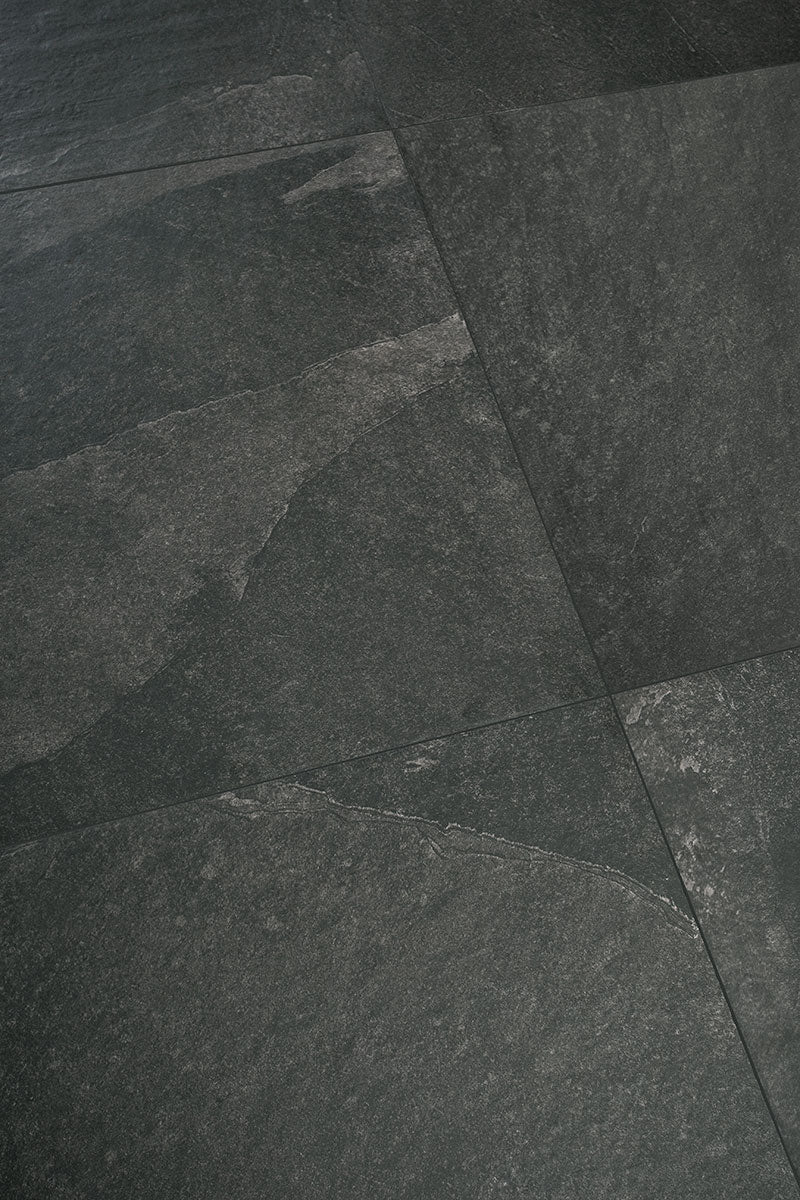 New Slate 18x36 Black Porcelain Tile
