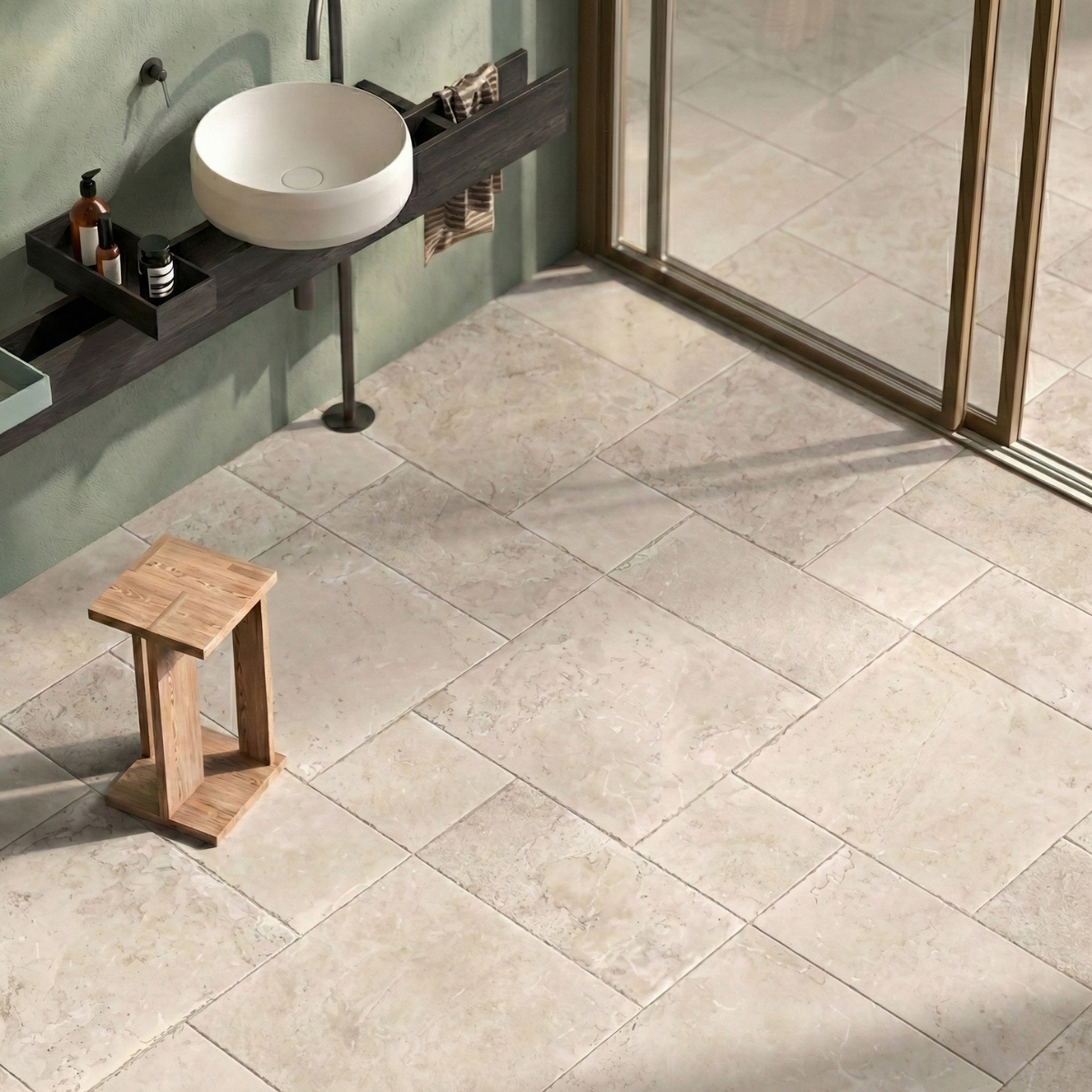 Estate 24x24 Ivory Matte Porcelain Tile