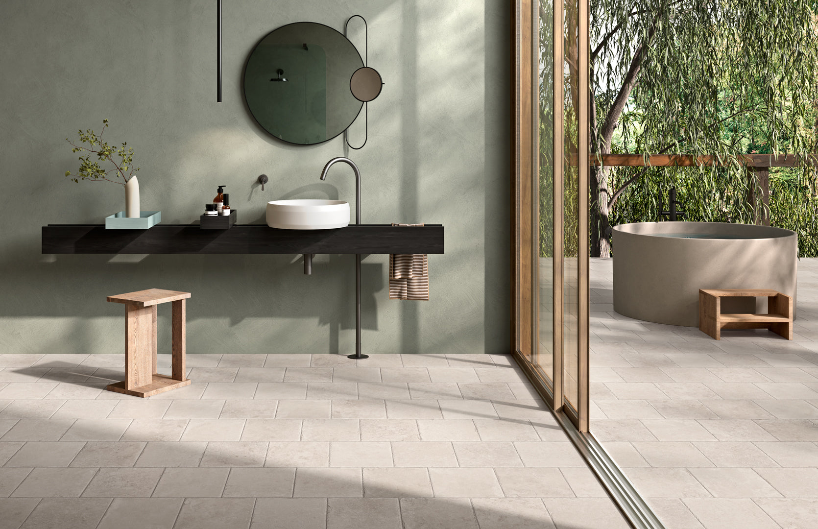 Estate 12x12 Ivory Matte Porcelain Tile