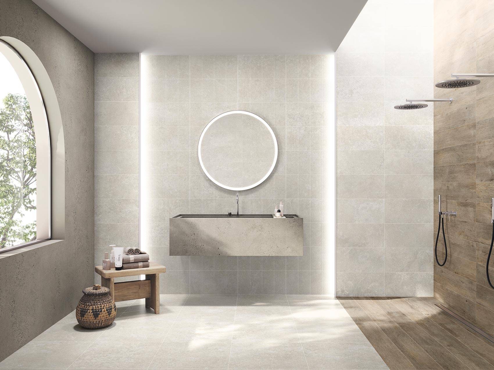 Palmetto 24x48 Bone Matte Porcelain Tile