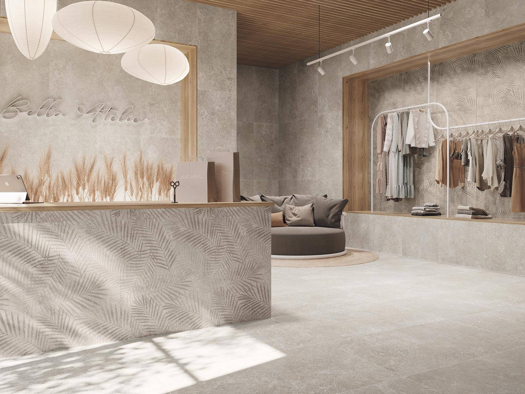 Palmetto 24x48 Greige Matte Porcelain Tile