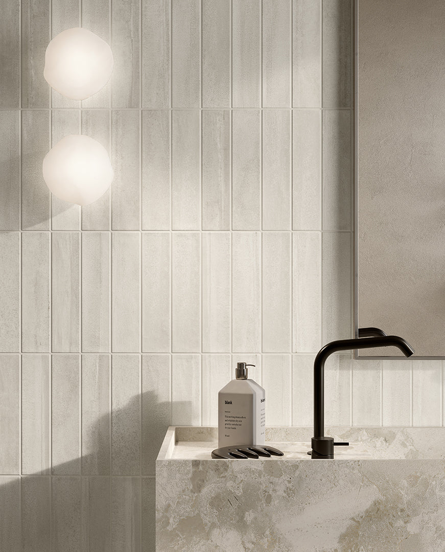 Vista 2x10 White Matte Porcelain Tile