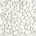 Image shows a 12x12 pebble like tile in ivory
