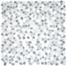 Image shows a 12x12 Mosaic tile made from natural stone creating a pebble like look in shades of grey and white