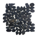 Image showing black 12x12 tiles with a pebble like look made of natural stone