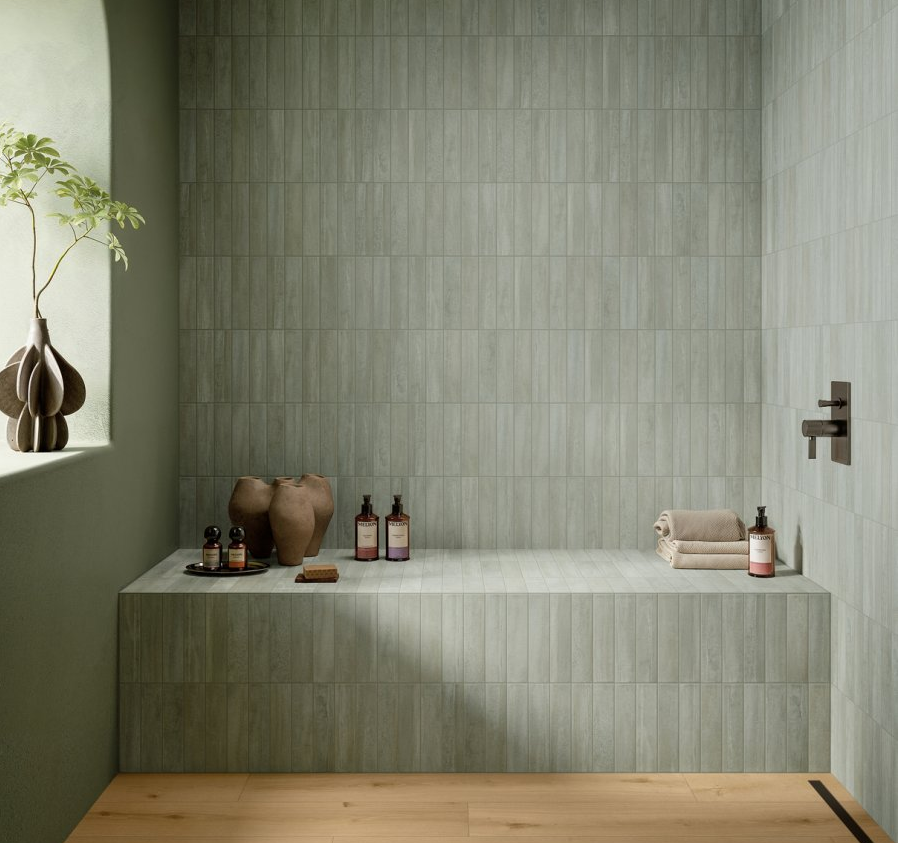 Vista 2x10 Green Matte Porcelain Tile