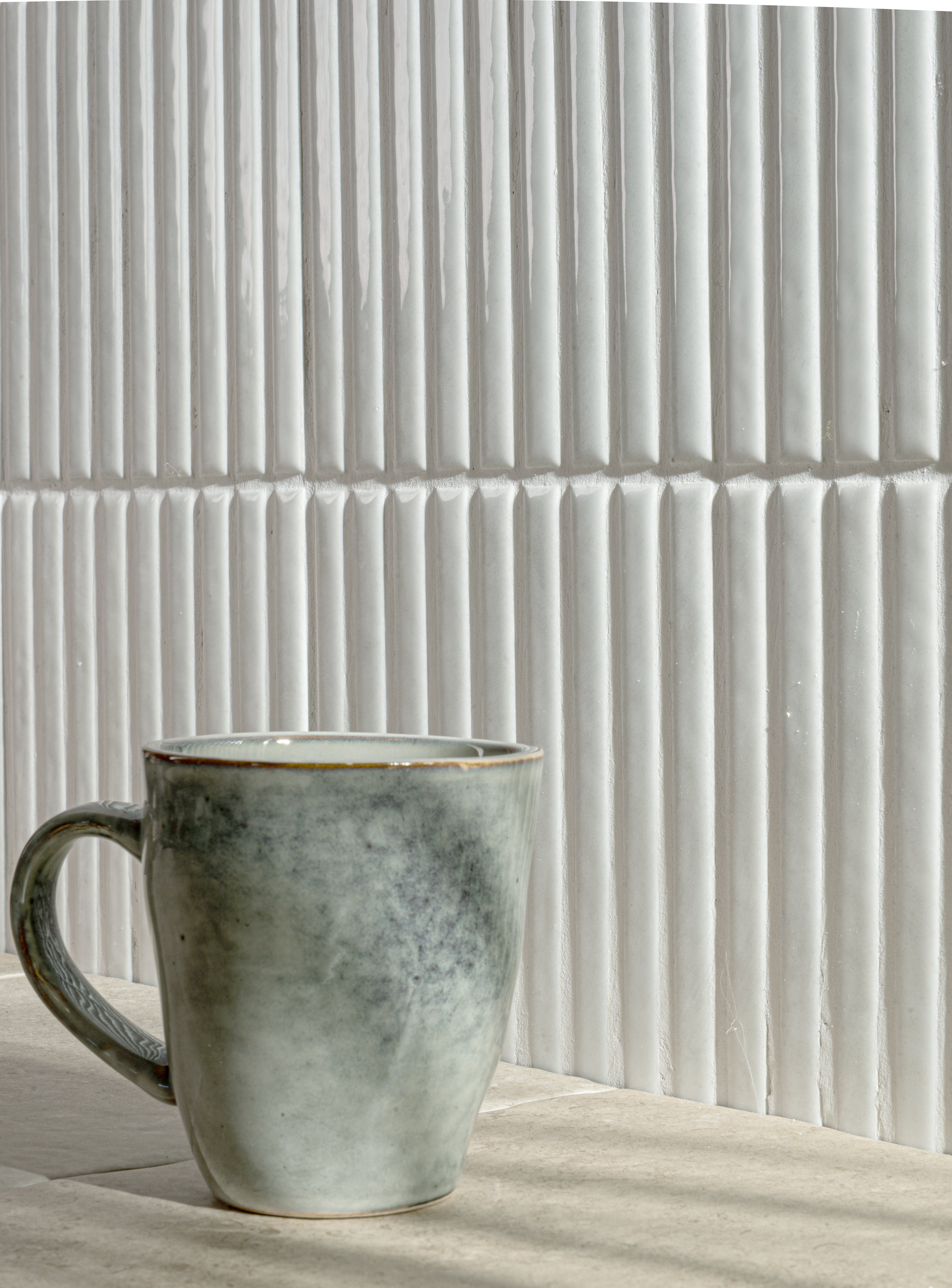 Align 6x6 White Gloss Porcelain Tile