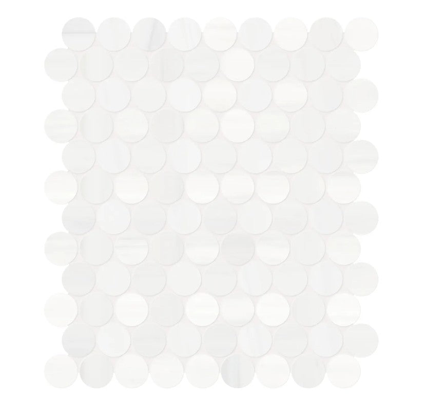 Cosmo Lumino Penny Round Natural Stone Tile