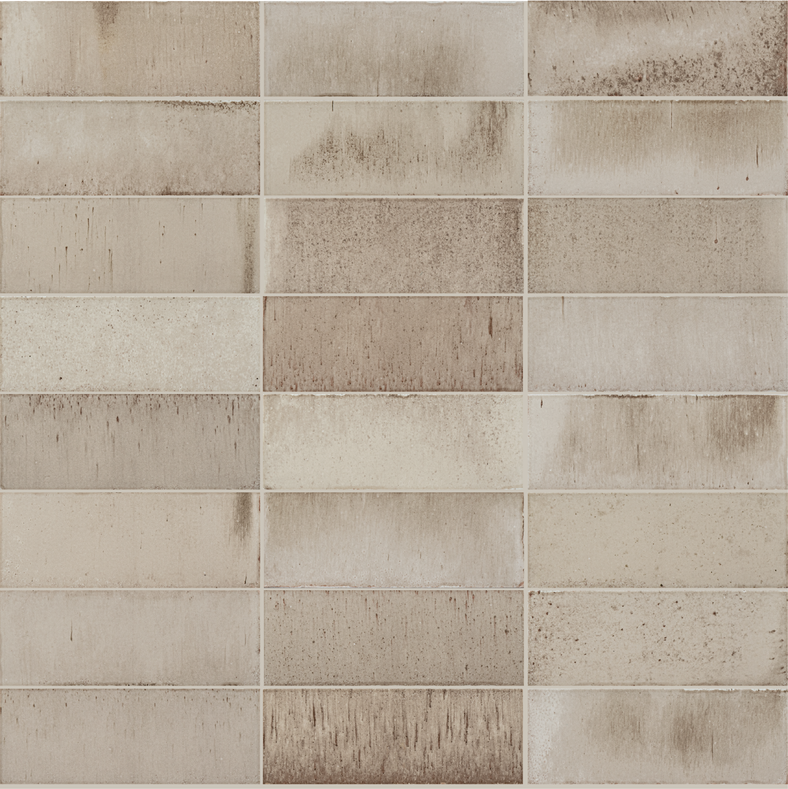 Surf 3x8 Beige Gloss Porcelain Tile - Samples