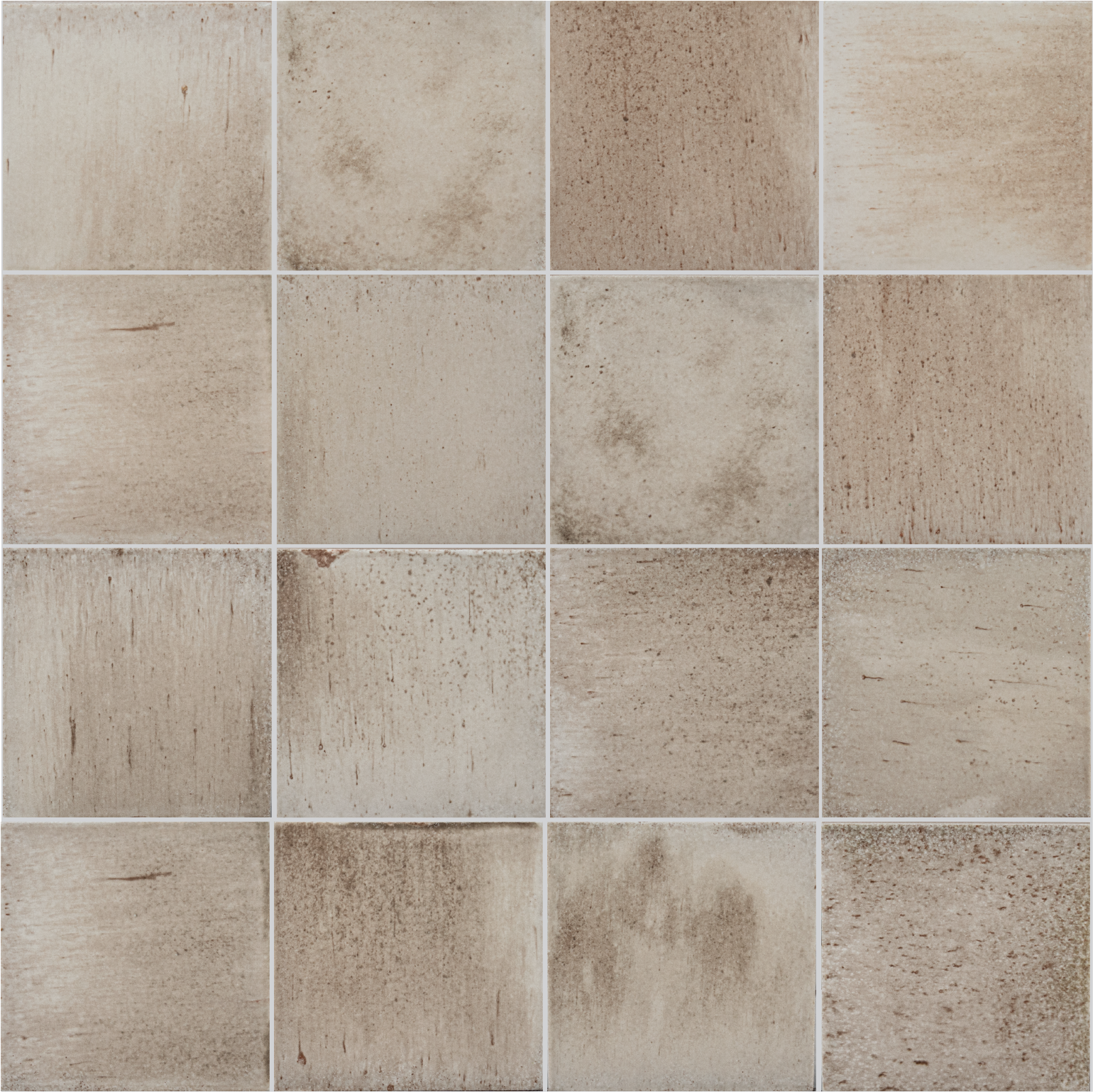 Surf 4x4 Beige Gloss Porcelain Tile - Samples
