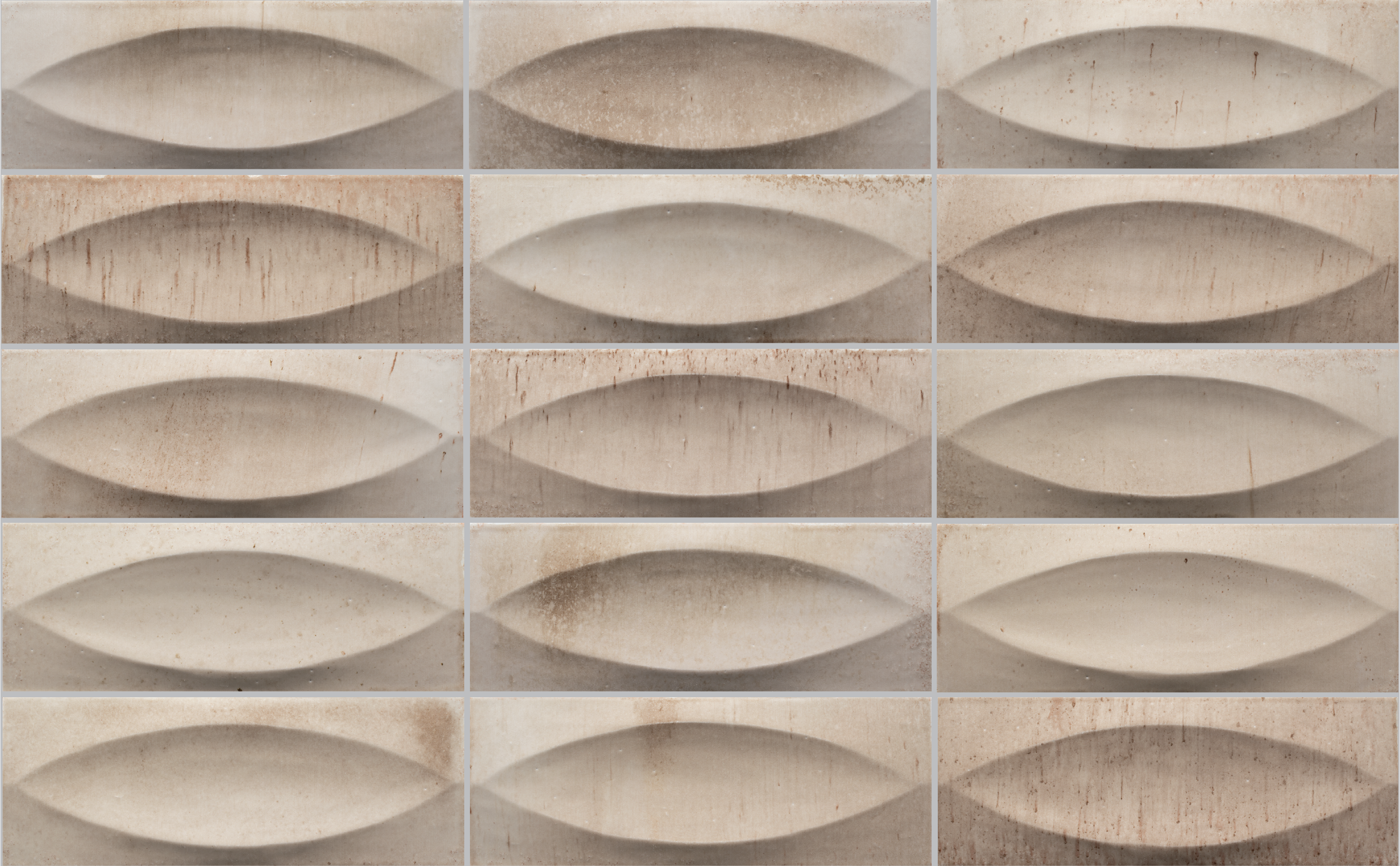 Surf 3x8 Beige Deco Gloss Porcelain Tile - Samples