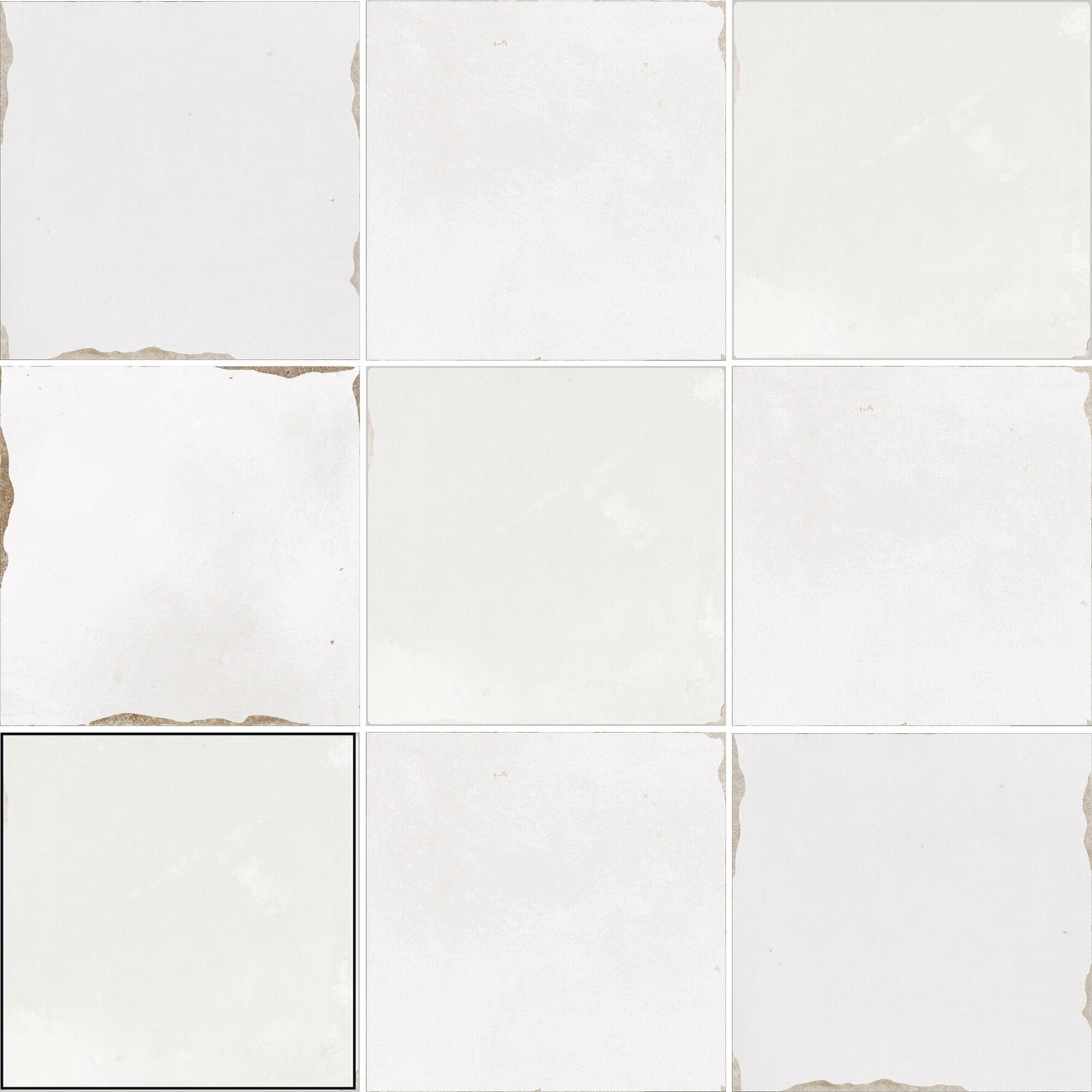 Watercolor 5x5 Pearl White Gloss Tile