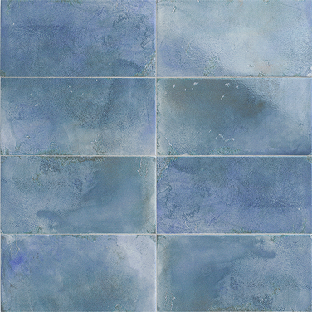 Zeppelin 6X12 Blue Gloss Ceramic Tile - SAMPLES