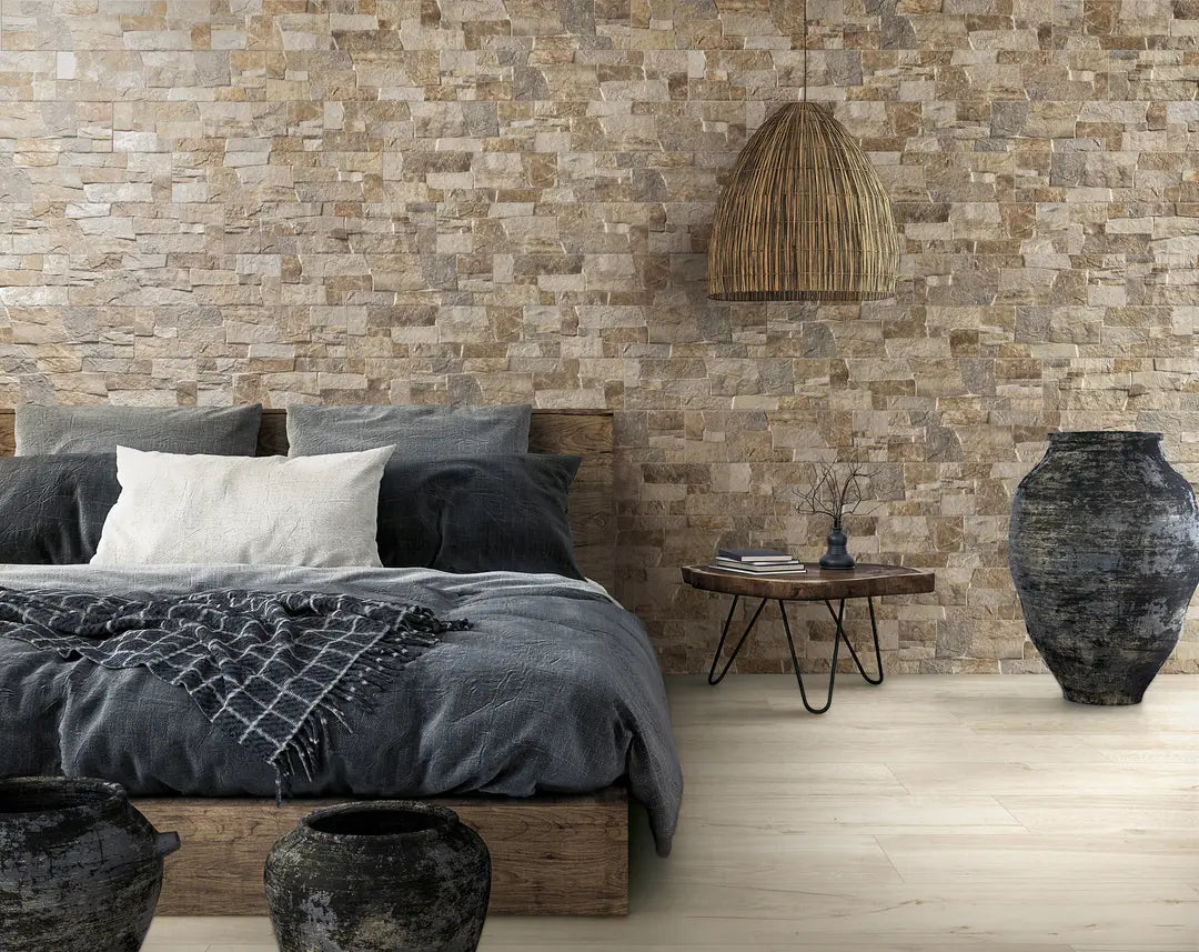 Cobbled 6x24 Beige Porcelain Tile