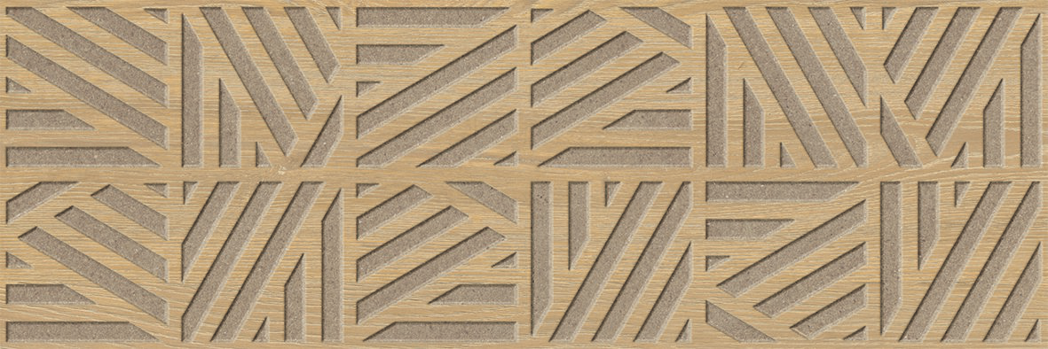 Cane 12x36 Light Beige Raised Wood Grain Pattern Wall Tile