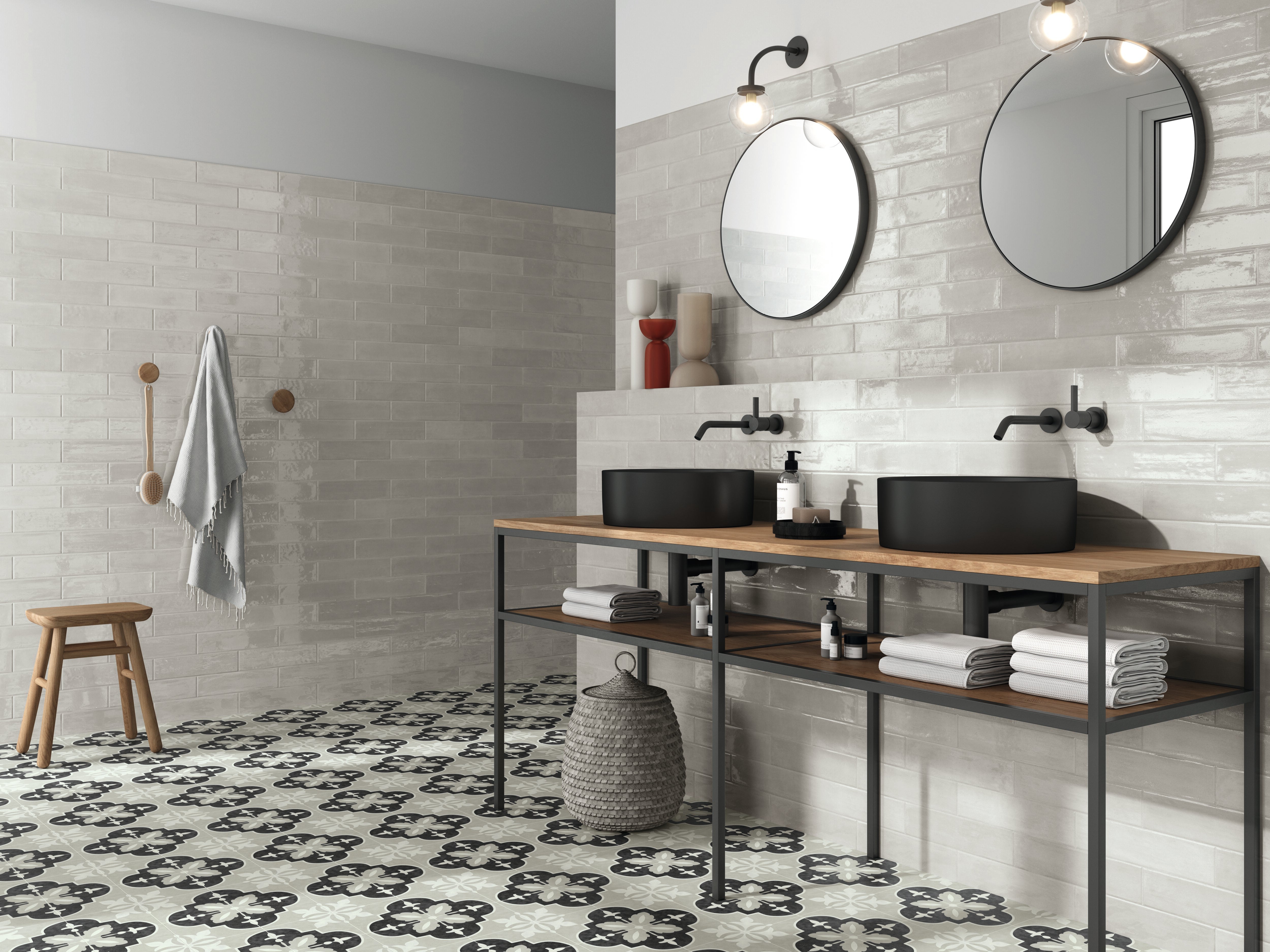 Catalina 6x6 Coal Nora Decorative Tile