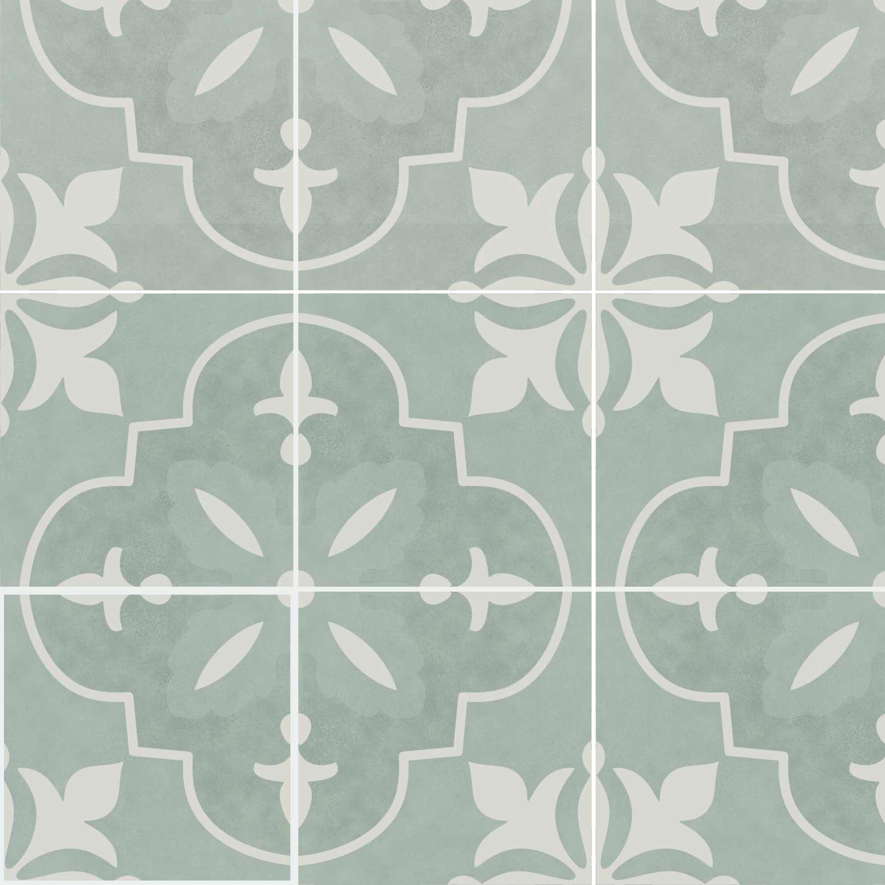 Catalina 6x6 Aqua Nora Decorative Tile - SAMPLES