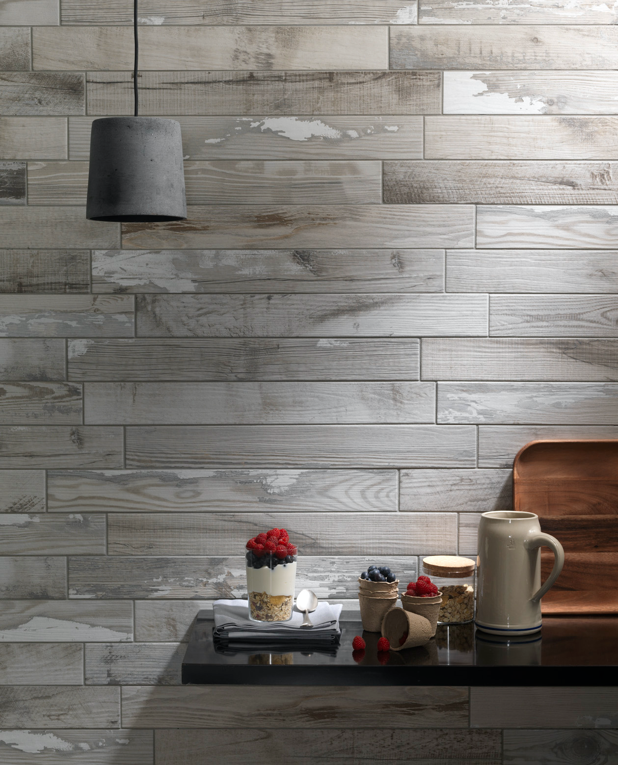 Cottage 6X36 Greige Painted Wood Look Porcelain Tile - SAMPLES