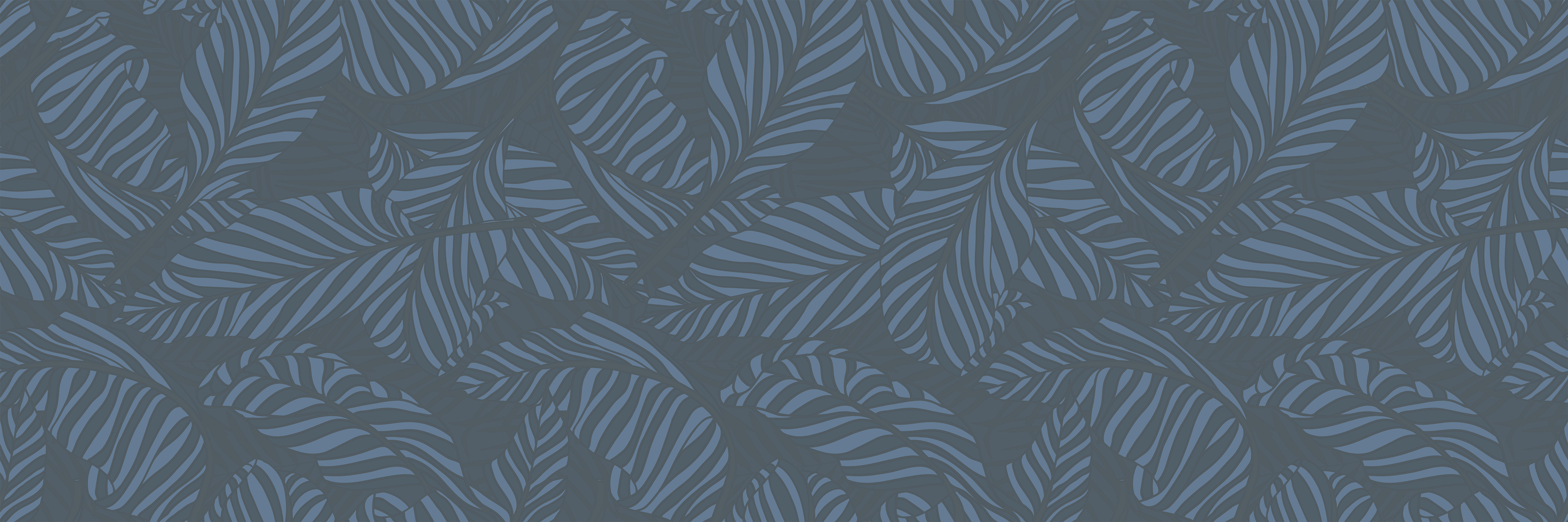 Kapalua 12x36 Blue Palm Leaf Pattern Wall Tile