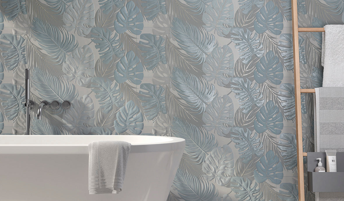 Kona 13x36 Palm Cool Decorative Textured Ceramic Tile