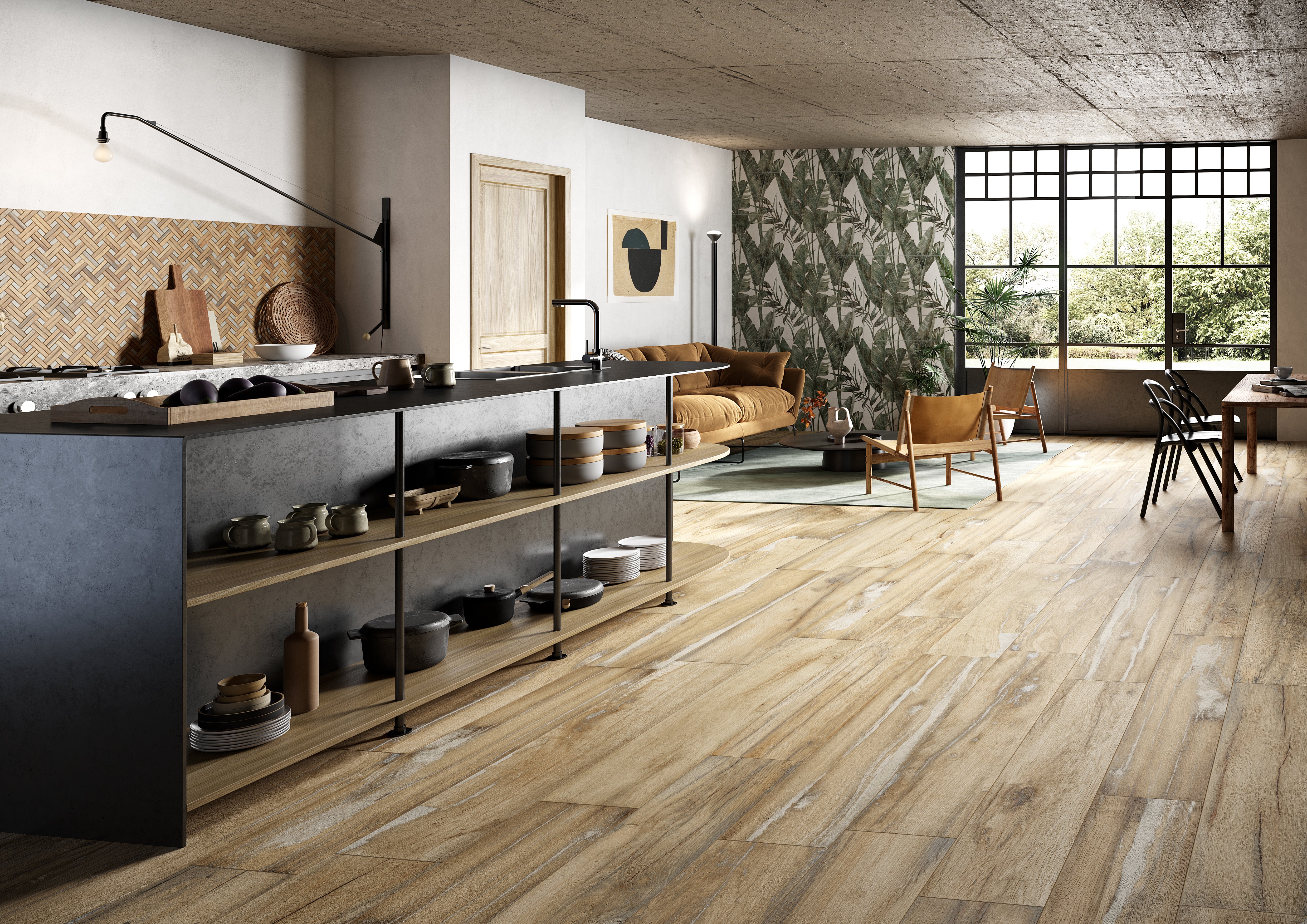 Loft 10x60 Birch Wood Look Porcelain Tile