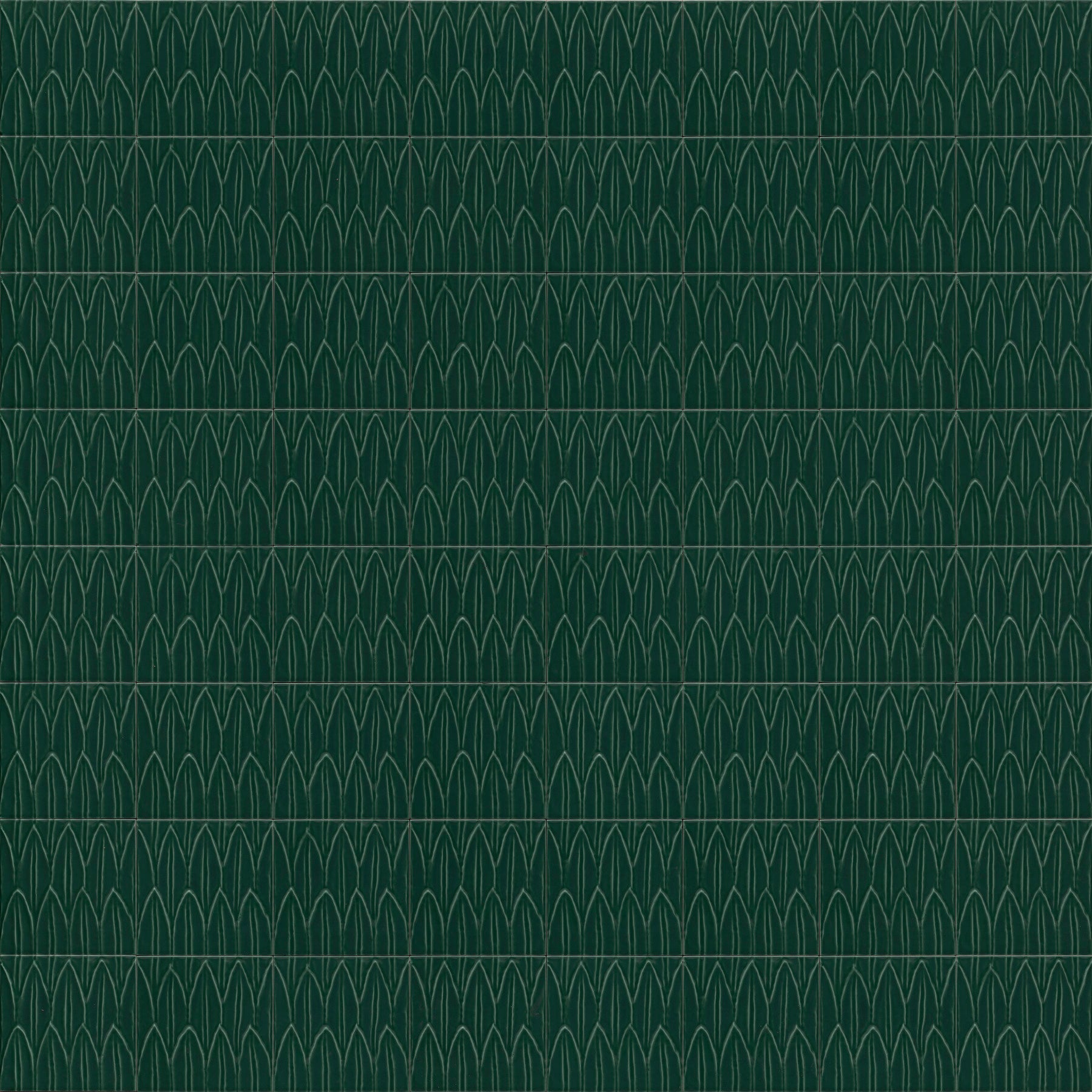 Malibu 6x6 Green Zuma Glossy Deco Porcelain Wall Tile - SAMPLES